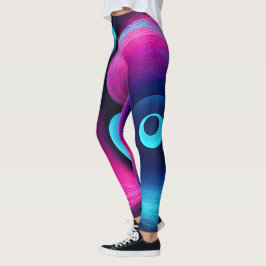 Neon Harmony: En modern tolkning av Yin Yang Leggings