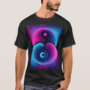 Neon Harmony: En modern tolkning av Yin Yang T Shirt