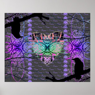 Neon Heart från Black Raven Poster