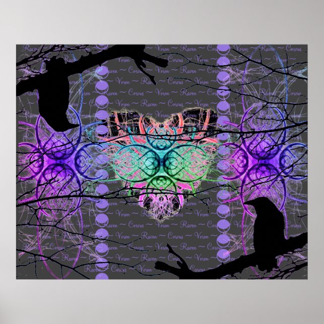 Neon Heart från Black Raven Poster (Framsidan)