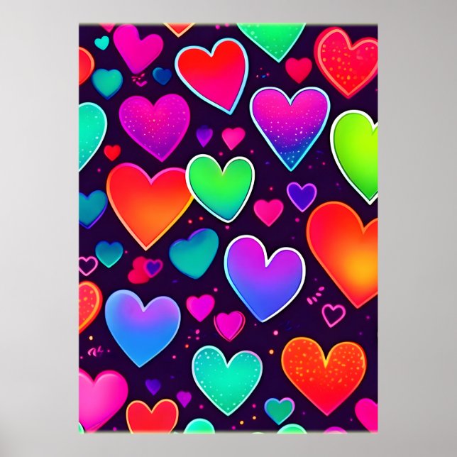 Neon Heart Symphony Poster (Framsidan)