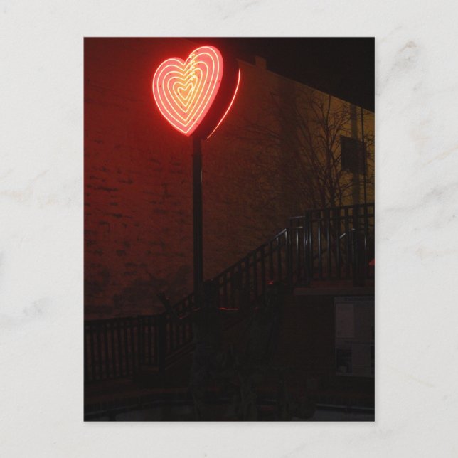 Neon Heart Vykort (Framsida)