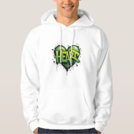 Neon Heartslag Hoodie