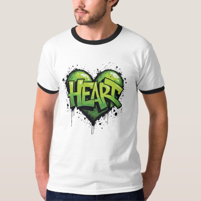 Neon Heartslag T Shirt (Framsida)