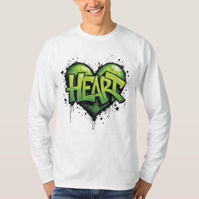 Neon Heartslag T Shirt (Framsida)