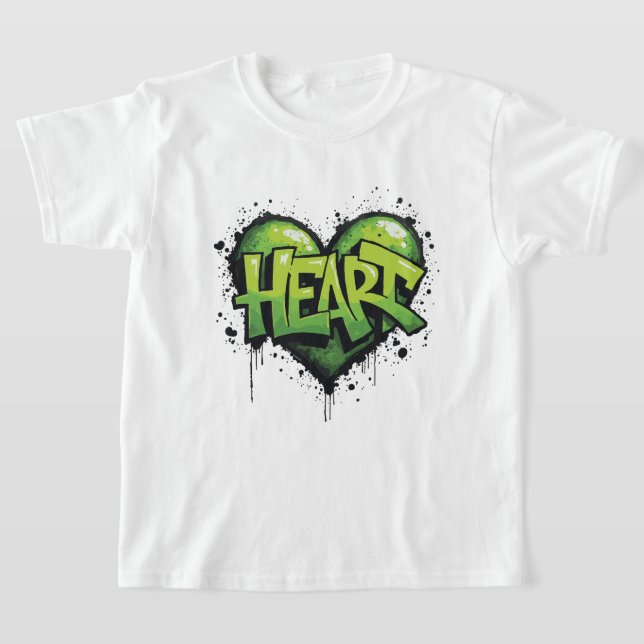 Neon Heartslag T Shirt (Laydown)