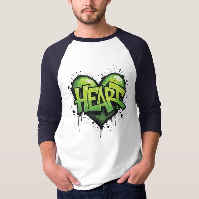 Neon Heartslag T Shirt (Framsida)