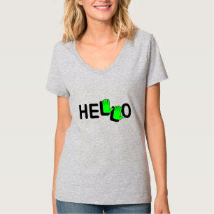 Neon Hej Händer T Shirt