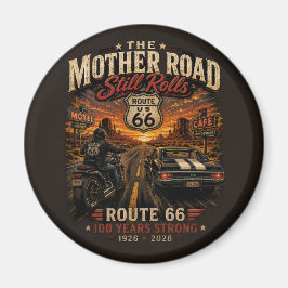 Neon Highway Garage Rutt 66 Samlarobjekt Magnet