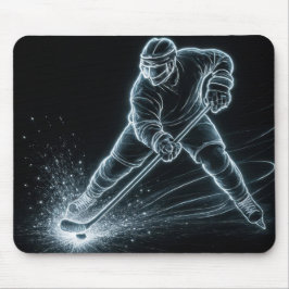 Neon Hockey Player On Ice Musmatta