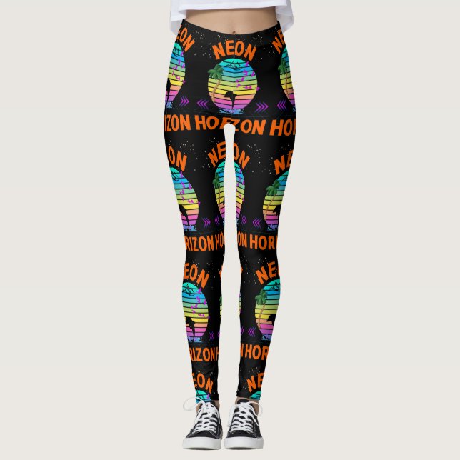 Neon Horizon Sundown Leggings (Framsida)
