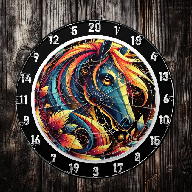 Neon Horse Gallop genom paradise Darttavla (Skapare uppladdad)