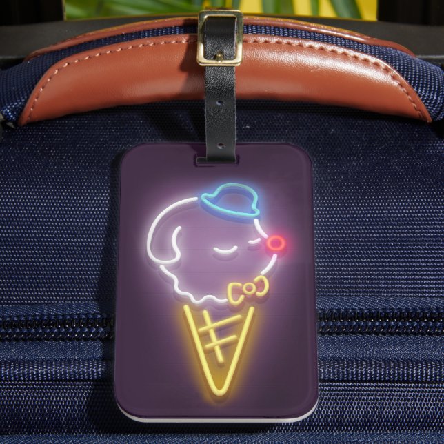 Neon Ice Cream Bagagebricka (Framsida Insitu 2)
