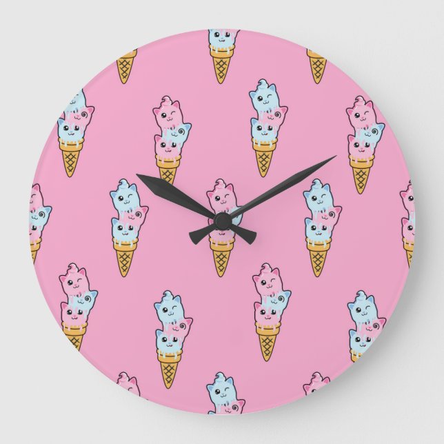 Neon Ice Cream: Bards urbana Roligt. Stor Klocka (Framsida)