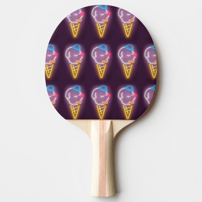 Neon Ice Cream Hund Pingisracket (Framsidan)