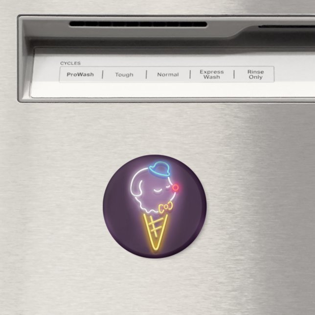 Neon Ice Cream Magnet (In Situ (Dishwasher))