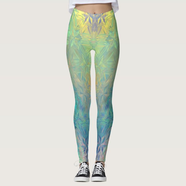 Neon Ice Yoga Leggings (Framsida)