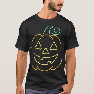 Neon Jack O' Lantern Halloween T Shirt: Shirt