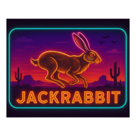 Neon Jackkanit Poster Perfect Poster