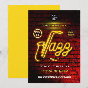 Neon Jazz Music Festival lägg till inbjudan till l