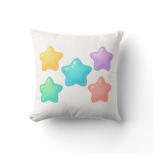 Neon Jelly Stjärna Kudd | Söt Kawaii Glöd 