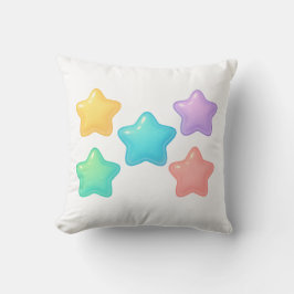 Neon Jelly Stjärna Kudd | Söt Kawaii Glöd  Kudde