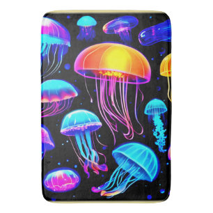 Neon Jellyfish Badrumsmatta