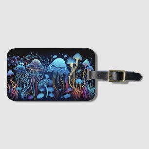Neon Jellyfish Bagagebricka