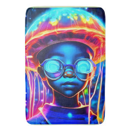 Neon Jellyfish Child Vision Badrumsmatta