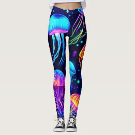 Neon Jellyfish Dreams Leggings