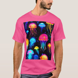 Neon Jellyfish Dreamscape T Shirt