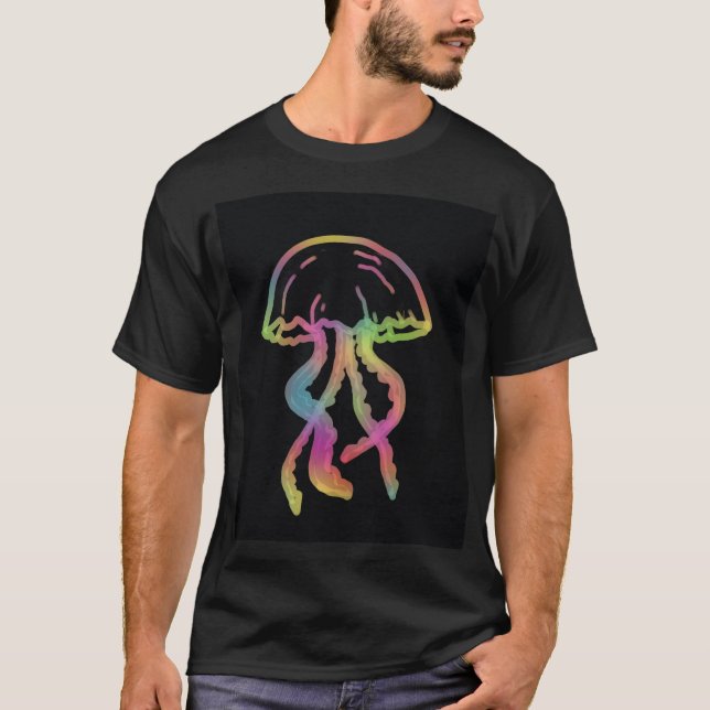 Neon jellyfish t shirt (Framsida)