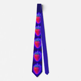 Neon Jordgubbe livfull utseende band Slips