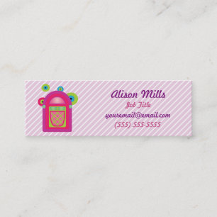 Neon Jukebox Mini Visitkort