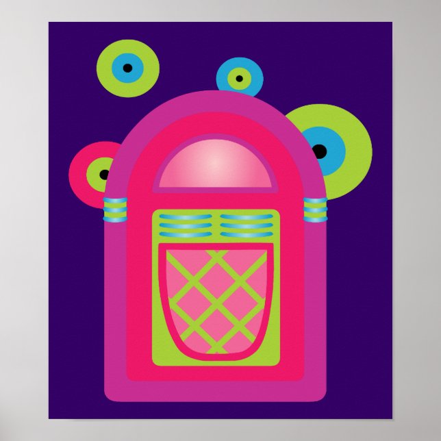 Neon Jukebox Poster (Framsidan)