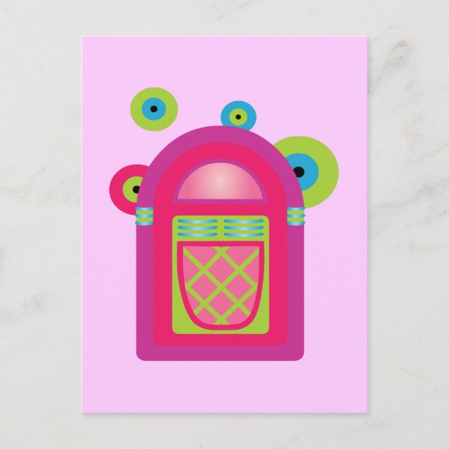 Neon Jukebox Vykort (Framsida)