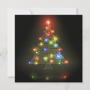 Neon jul julkort