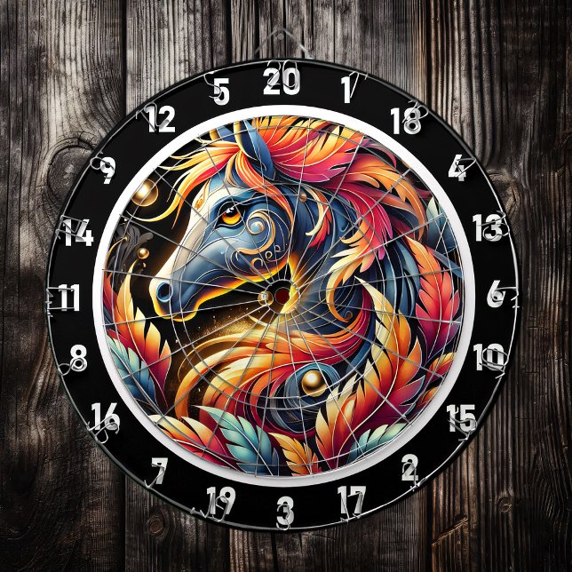 Neon Jungle Horse Wall Art Darttavla (Skapare uppladdad)