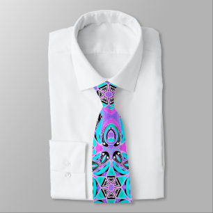Neon kaleidoscope, mandala slips