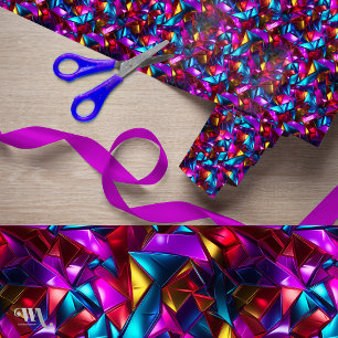 Neon Kaleidoscopia Presentpapper