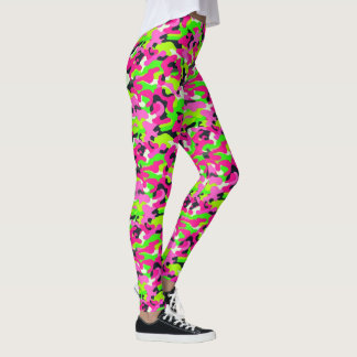 Neon Kamouflage Leggings