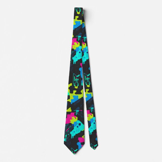 Neon kamouflage mönster slips (Framsida)