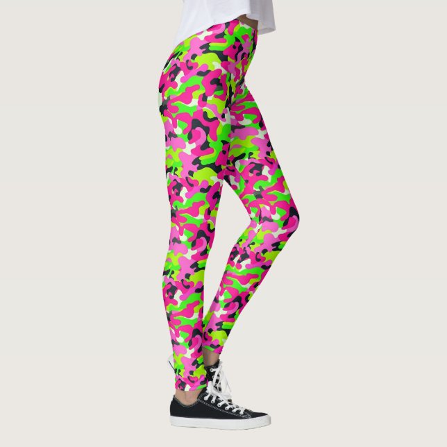 Neon Kamouflageleggings Leggings (Höger)