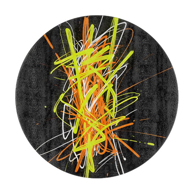 Neon Kaos Abstrakt Energi Explosion (Framsidan)