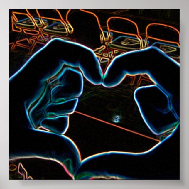 Neon Kärlek Poster (Framsidan)