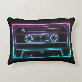 Neon kassettband Retro estetisk kastkudde Prydnadskudde