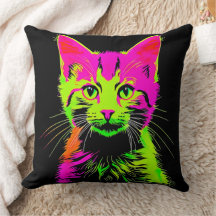 Neon Kattporträtt