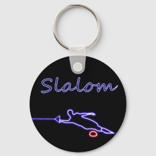Neon Keychain för SlalomvattenSkier Nyckelring