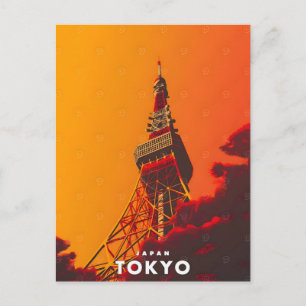 Neon Krona av Tokyo: Tokyo Tower i hjärtat 2026 Helg Vykort