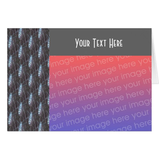 Neon Kryp-naturfotokort Hälsningskort (Framsidan Horizontal)